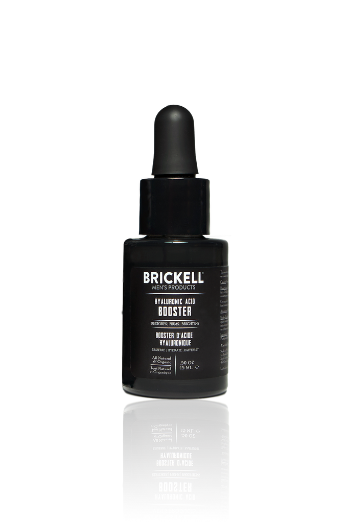 Brickell Mens Products, Gesichtsserum, Gesichtsfeuchtigkeitscreme, Gesichtsserum, Gesichtsserum für Männer, Hautserum, Hyaluronsäure-Booster, Booster-Serum, Gesichts-Booster für Männer